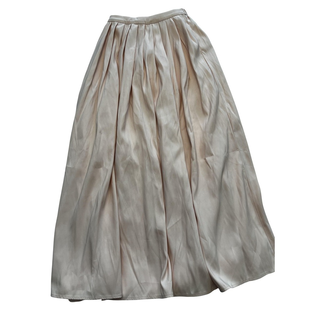 a new day Pleated Maxi Skirt in Soft Beige